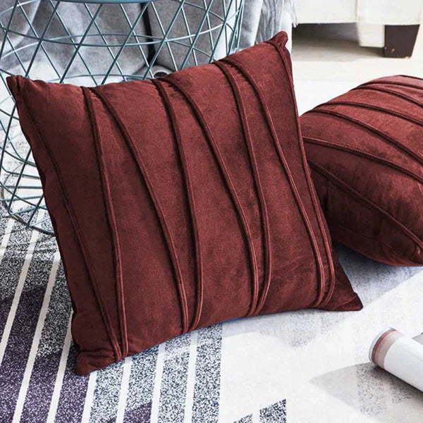 Quiet Ridge Cushion (Pair) - Cover only / Maroon