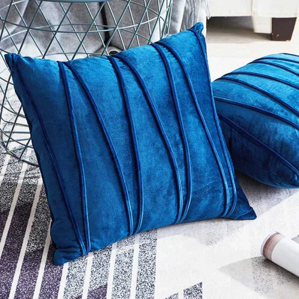 Quiet Ridge Cushion (Pair) - Cover only / Blue