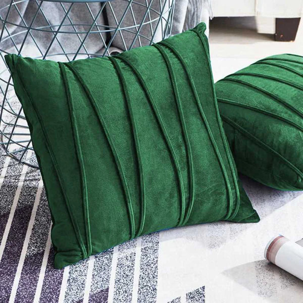 Quiet Ridge Cushion (Pair) - Cover only / Green