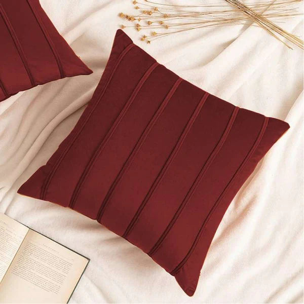 Hushline Cushion (Pair) - Maroon / Cover only