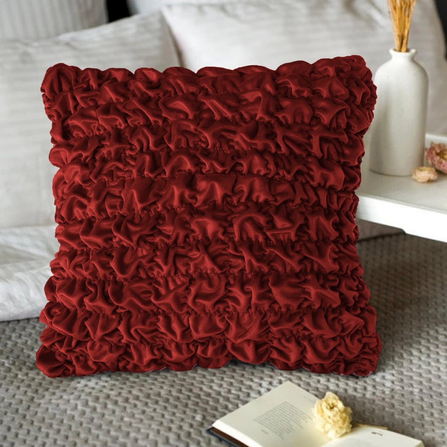 Soft Hours Cushion (Pair) - Maroon / Cover only